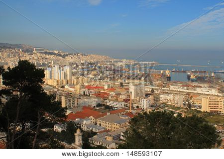 White Algiers, the capital city of Algeria