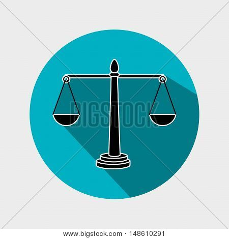 scale balance icon black graphic vector illustration eps 10