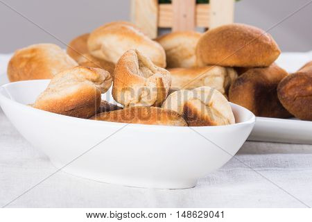 hot pandesal for breakfast, famous bread in the Philippines