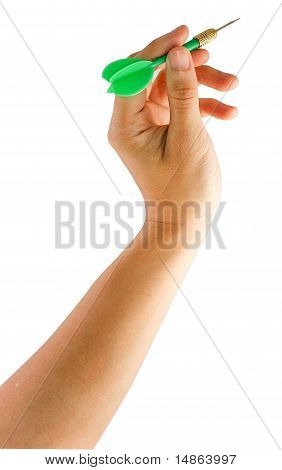 Hand Holding Dart