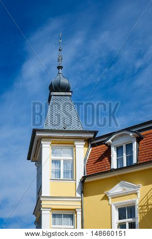 Buildings in Bansin on the island Usedom (Germany).