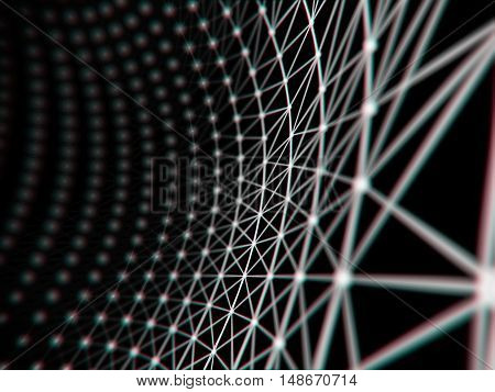 Futuristic virtual technology background, Fiber virtual optic cables, fibre connection, telecomunications concept, digitally generated image.
