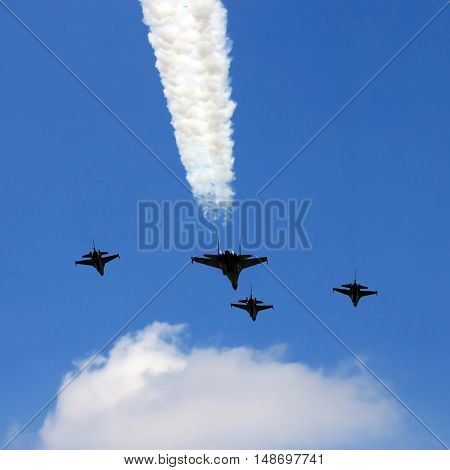 Military Fighter Jets Flypass