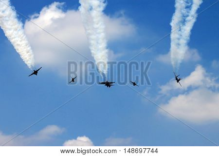 Military Fighter Jets Flypass