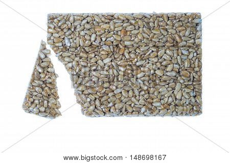 Kozinaki Of Sunflower On White Background