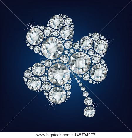 Clover made a lot of diamonds. vector