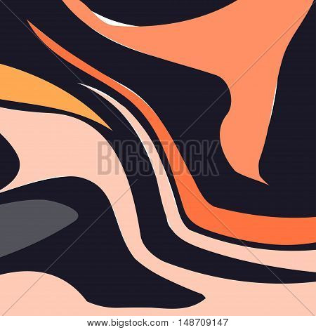 Artistic bright orange wavy energy background. Can be used for brochures, flyers, as web site background etc.