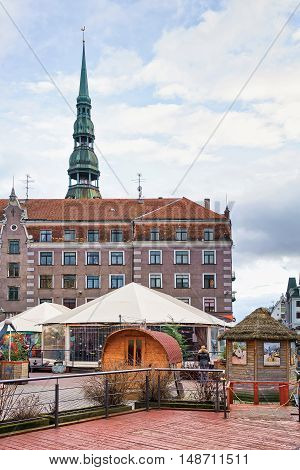 Leisure Park Egle And Saint Peter Church Dome In Riga