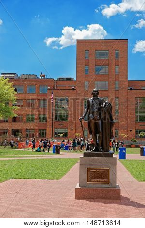 George Washington Statue In The George Washington University