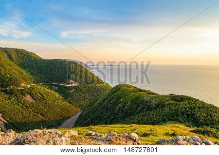 Skyline Trail look-off (French Mountain Cape Breton Nova Scotia Canada)