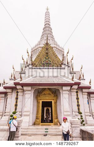 Bangkok Thailand - June 5 2016 : Bangkok city pillar shrine or pillar shrine of Thailand