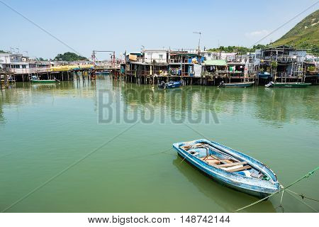 HONG KONG, CHINA - SEP. 17, 2016: Tai O Fishing Village of Lantau Island in Hong Kong, China.