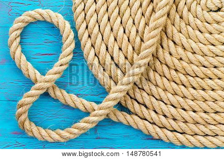 And Symbol Formed From A New Coiled Rope