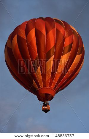 QUEENSBURY, NY - SEP 24: Balloon launch at dawn at the 2016 Adirondack Hot Air Balloon Festival held from Sep 22-25. Thousands of people attended the festival which is the largest of its kind on the East coast.