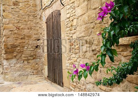 Peratallada, medieval town in Catalunya, Spain in September