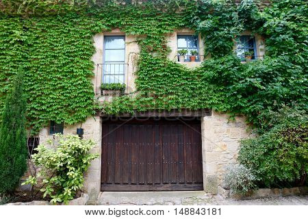 Peratallada, medieval town in Catalunya, Spain in September