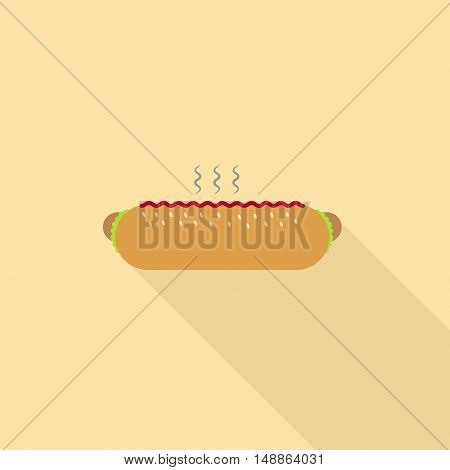 Icon Hot Dog. symbol, icon, emblem. Vector illustration.