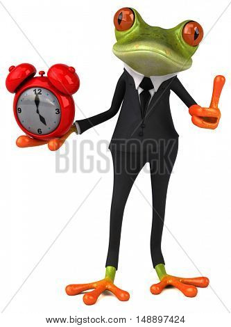 Fun frog - 3D Illustration
