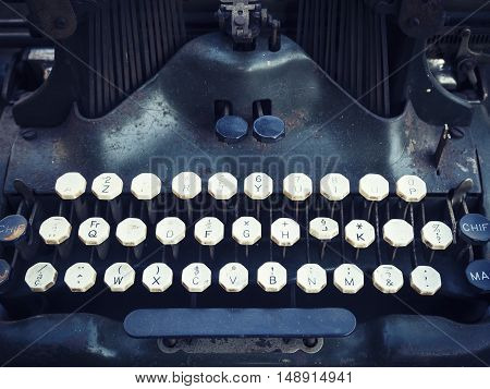 Antique Typewriter Button Writer collection Vintage object
