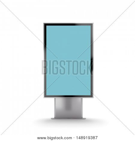 Street ad bannet mockup. 3D rendering