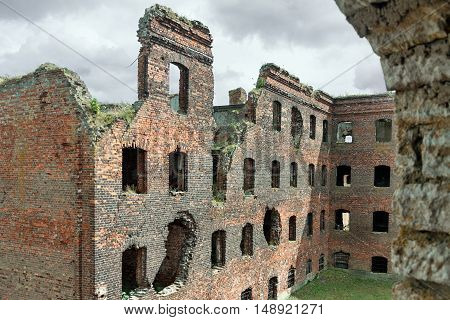 Old fortress in the North in Lake Ladoga