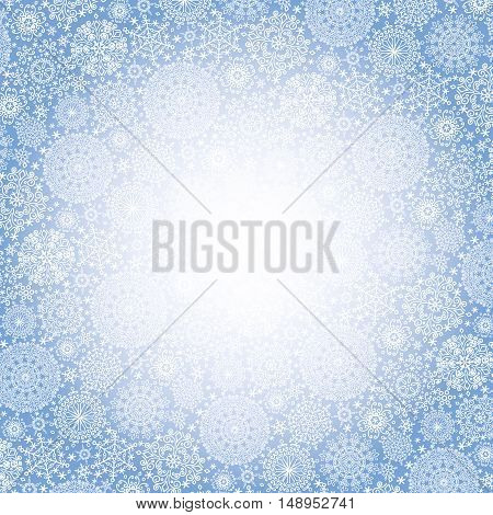 Snowflake pattern, ornament lace background, Winter elements.Christmas, new year holiday decor.Roundshape, crystal Vector.Vintage Wallpaper, Retro wrap and textile
