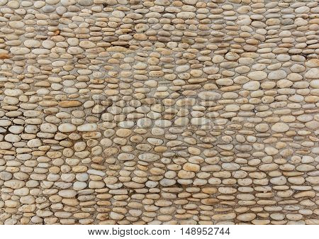 Surface of the stone lined up on the floor.