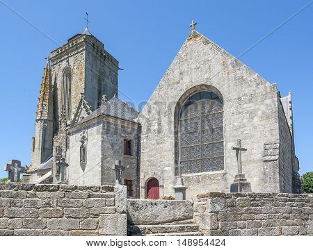 chapel Saint Tugen in Primelin a commune in the Finistere department of Brittany in north-western France.