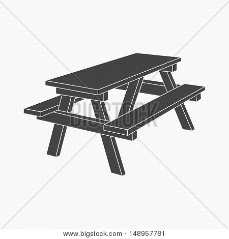 Bench icon of vector illustration for web and mobile design