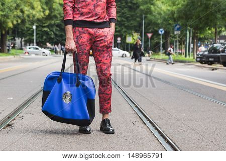 Detail Of Bag At Milan Fashion Week