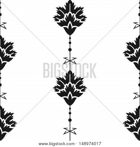 Seamless eastern style pattern. Arabic repeating ornament