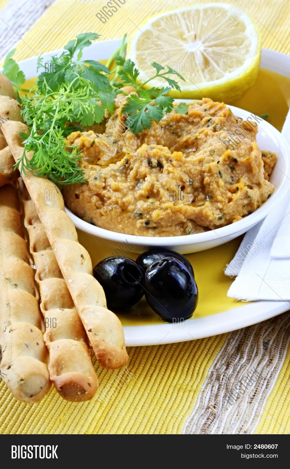 Hummus Lemon Cilantro Image & Photo (Free Trial) Bigstock