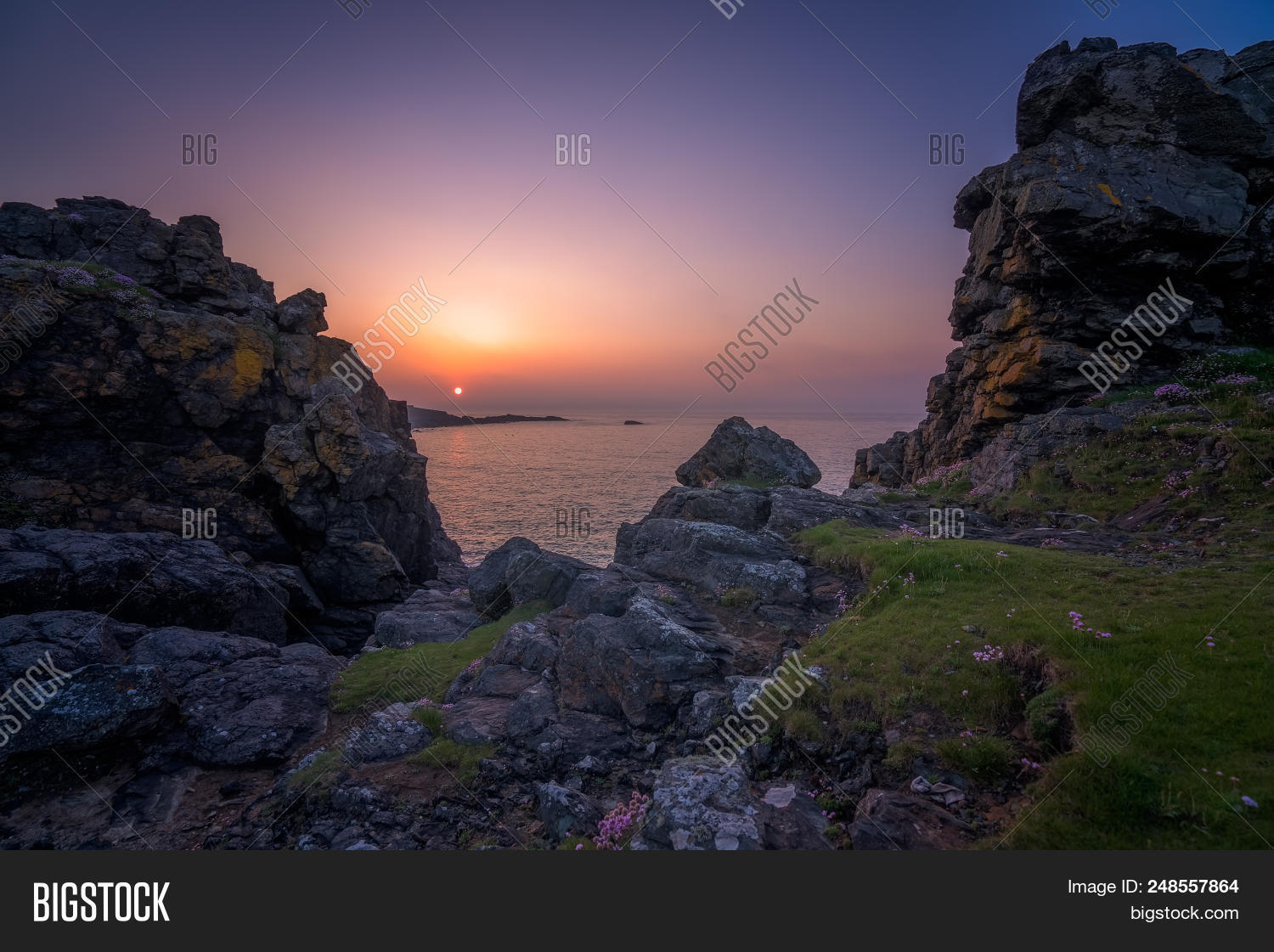 Sunset Over Cornish Image & Photo (Free Trial) Bigstock