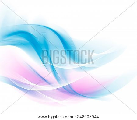 Abstract colored background, abstract lines twisting into beautiful bends