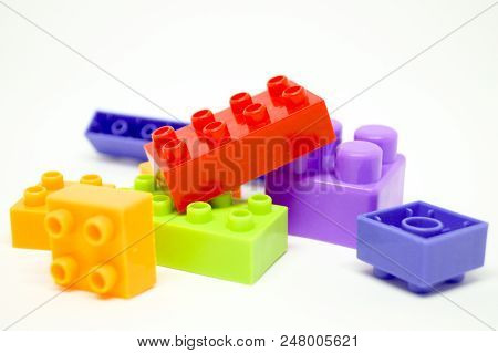 Many Color Box And Shape Lego So Interesting For Child.