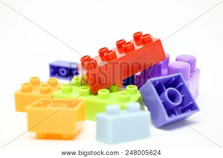 Many Color Box And Shape Lego So Interesting For Child.