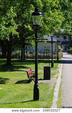 A Peaceful And Quiet Park In The City Of Ludvika