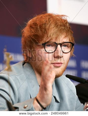 Ed Sheeran attends the 'Songwriter'  press conference during the 68th Film Festival Berlin at Grand Hyatt Hotel on February 23, 2018 in Berlin, Germany.