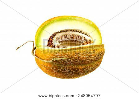 Melon Isolated On White Clipping Path