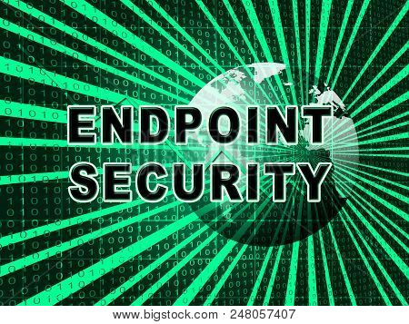 Endpoint Security Safe System Protection 3D Illustration