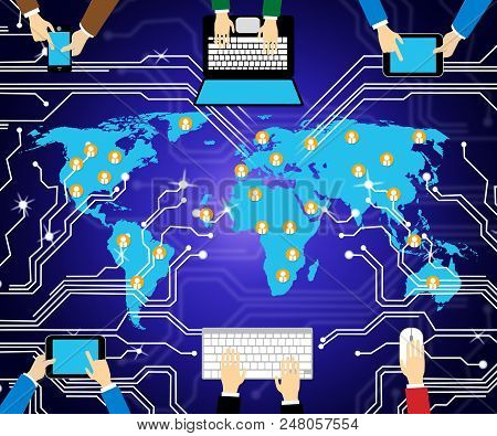 Endpoint Security Safe System Protection 2D Illustration