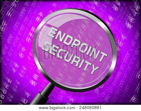 Endpoint Security Safe System Protection 3D Illustration