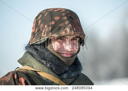 Russian Federation, Pskov District, Velikie Luki - 23 February 2018: Military Historical Reenactment