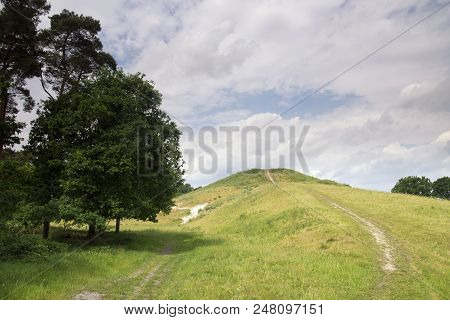 Hill In The Schinveld Woods Nature Reserve Near The Limburg Village Of Schinveld