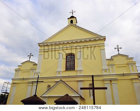 Novogrudok, Belarus - June 12, 2018: Church Of St. Michael The Archangel, Catholic Church In Novogru