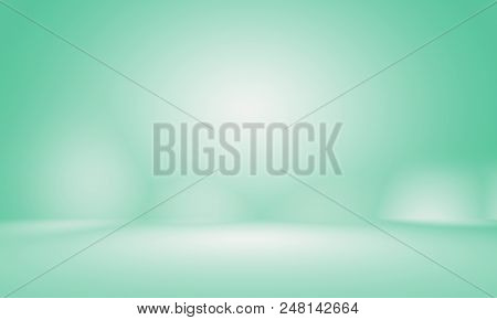 Abstract Blur Empty Green Gradient Studio Well Use As Background, Website Template, Frame, Business 