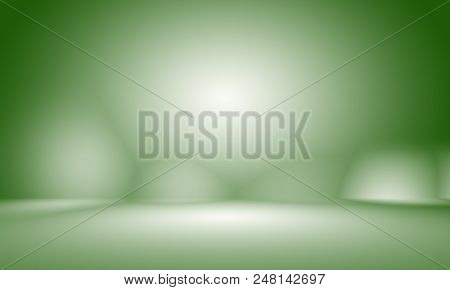 Abstract Blur Empty Green Gradient Studio Well Use As Background, Website Template, Frame, Business 