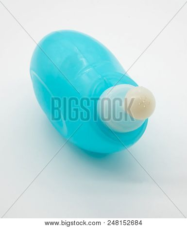 Blue Normal Saline Spray Set Isolated On White