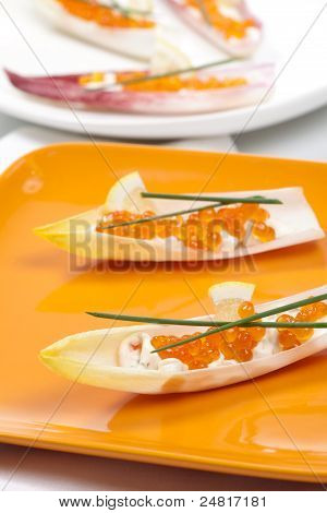 Červený kaviár Canape