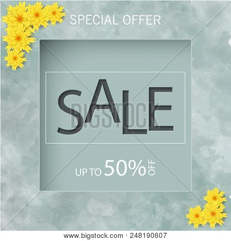 Paper Cut Background, Exotic Floral Design For Banner, Flyer, Invitation, Poster, Web Site Or Greeti
